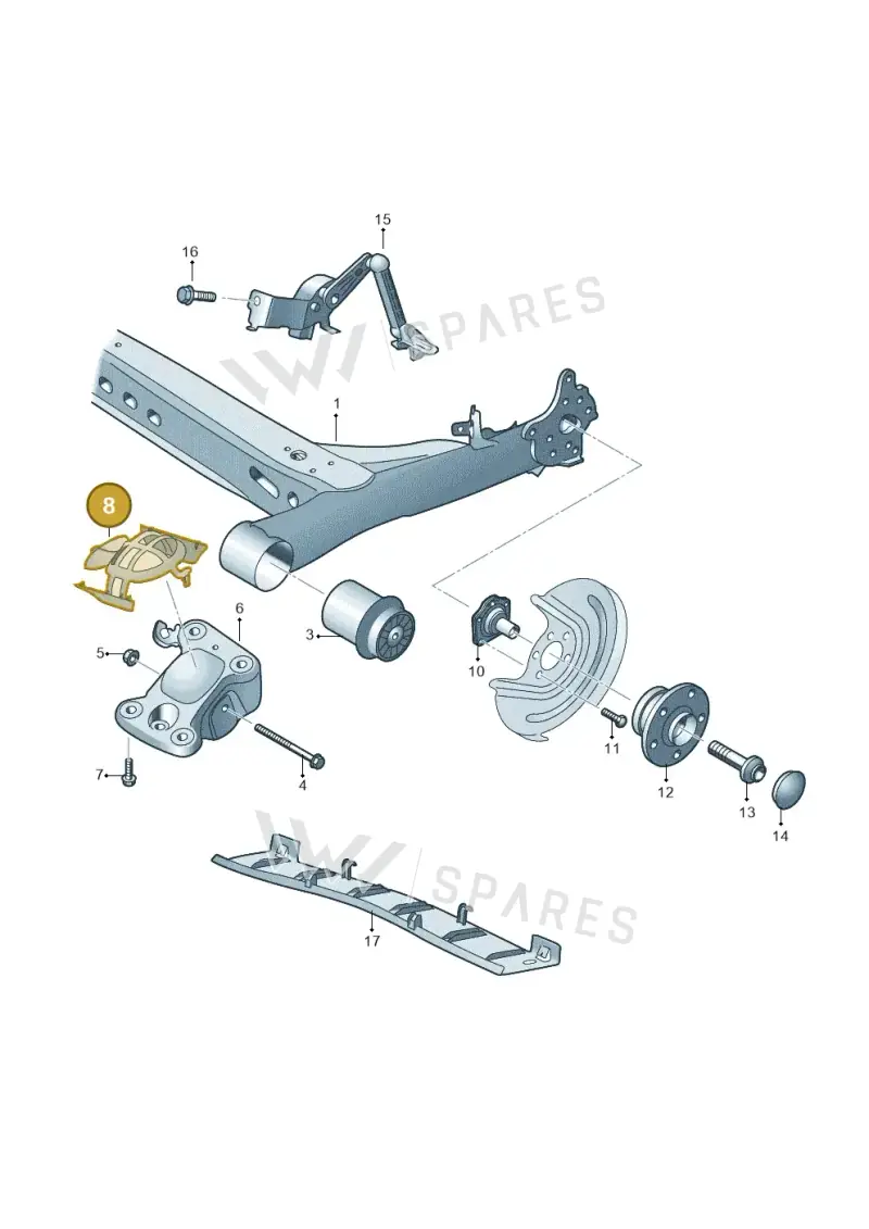 2Q0501475C — Skoda Fabia (2021-) diagram 837505020, position 8