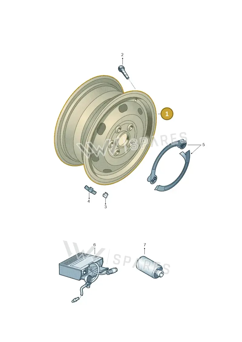 2Q0601027AG03C — Skoda Fabia (2021-) diagram 723601120, position 1