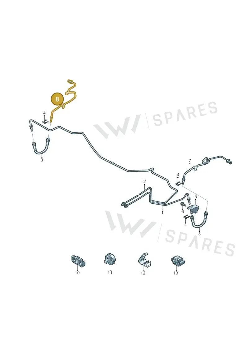 2Q0614750H — Skoda Fabia (2021-) diagram 773611300, position 8
