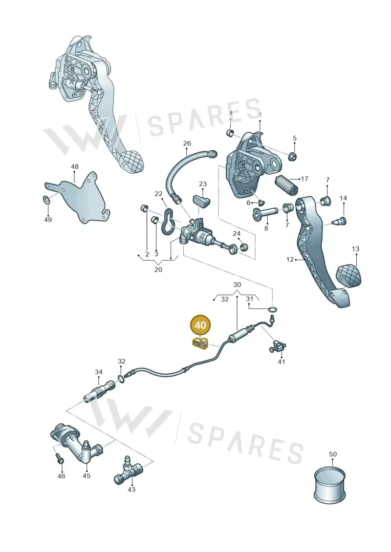 2Q0721491 — Skoda Fabia (2021-) diagram 837721250, position 40