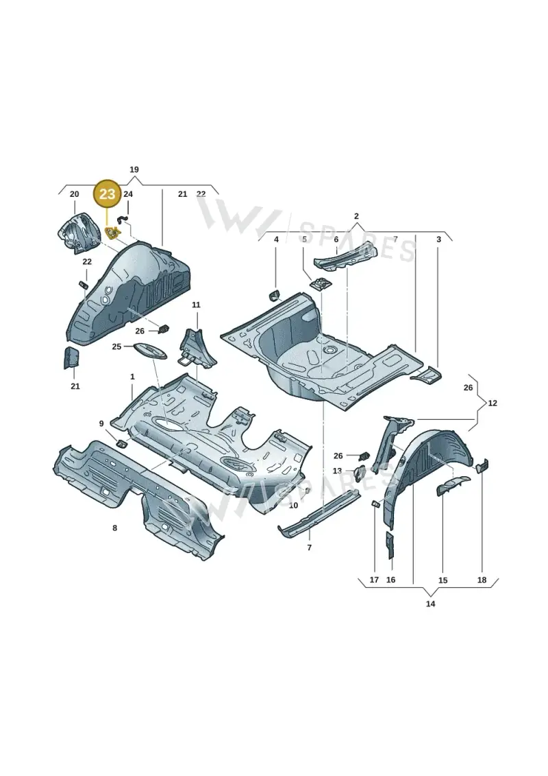 2Q0803262 — Skoda Fabia (2021-) diagram 6vn803030, position 23