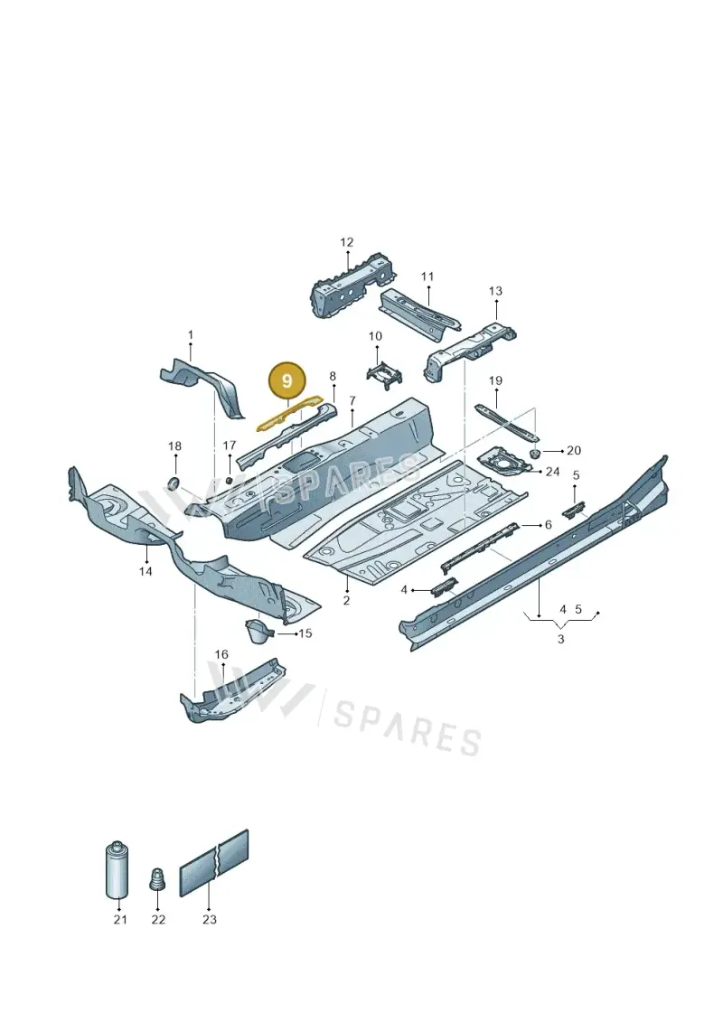 2Q0803806 — Skoda Kamiq (2019-) diagram 584803005, position 9
