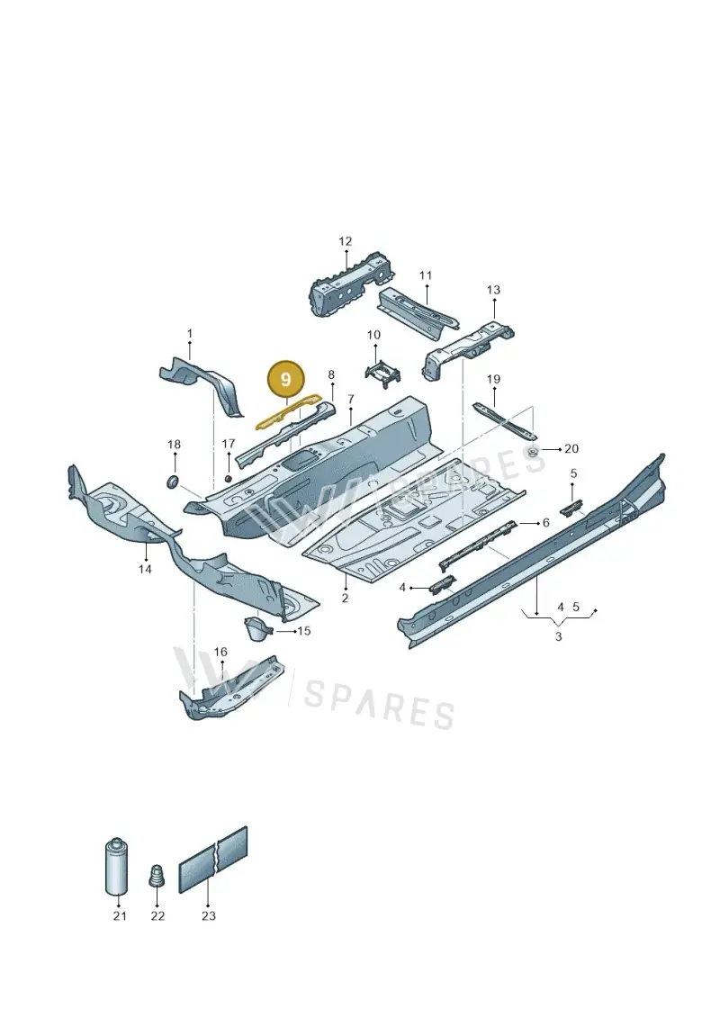 2Q0803806 — Skoda Fabia (2021-) diagram 835803050, position 9
