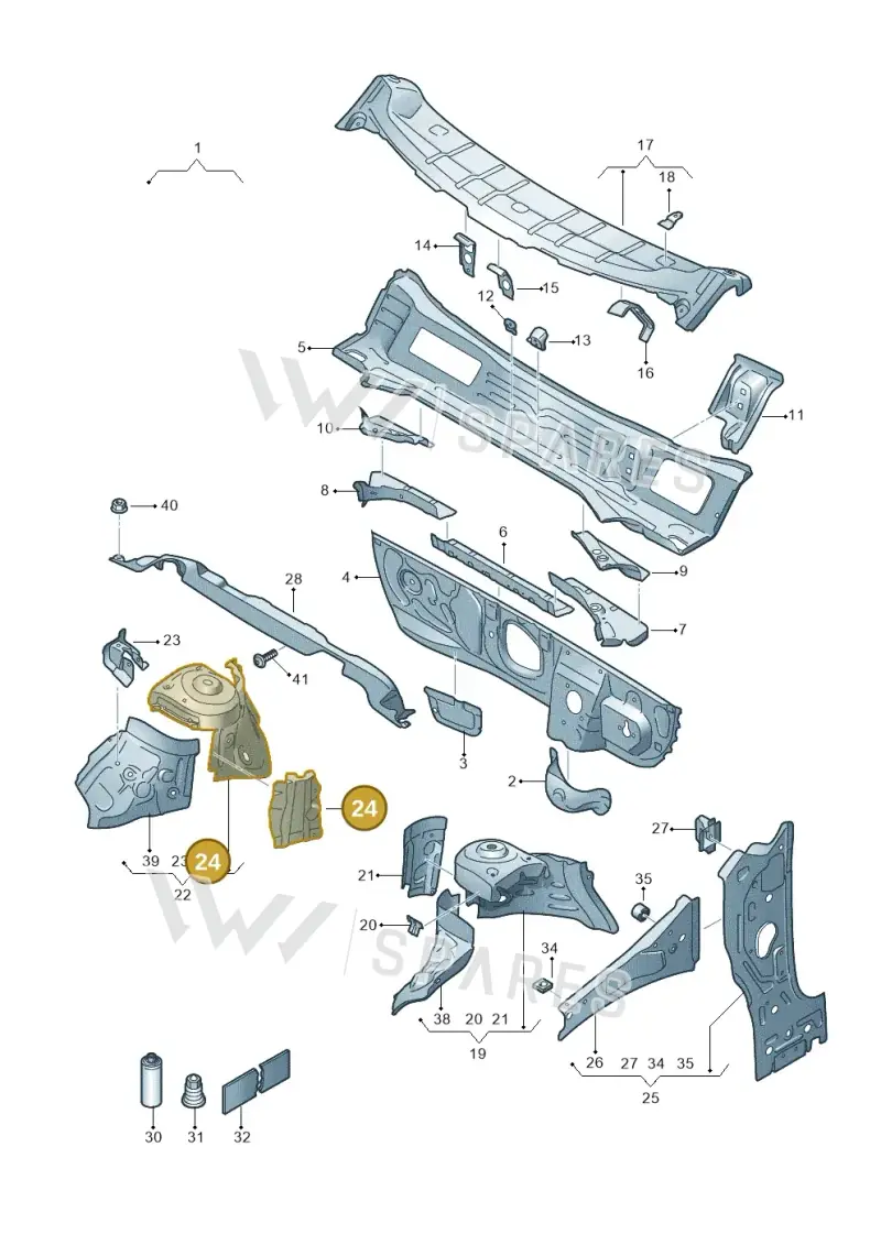 2Q0805078 — Skoda Kamiq (2019-) diagram 835805500, position 24