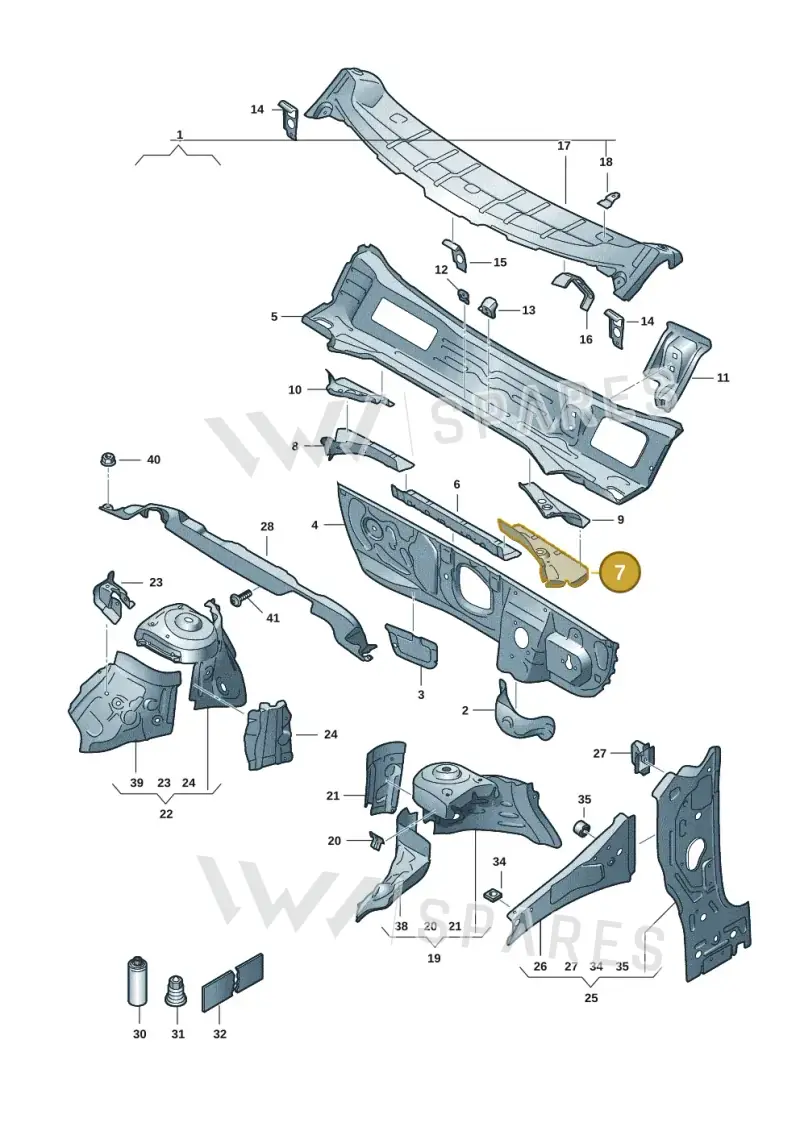 2Q0805397 — Skoda Fabia (2021-) diagram 6vn805050, position 7