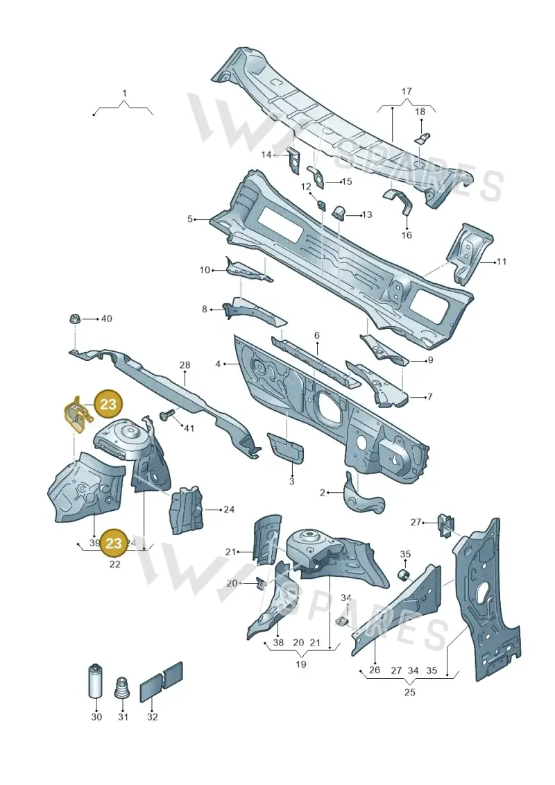 2Q0810812 — Skoda Kamiq (2019-) diagram 835805500, position 23
