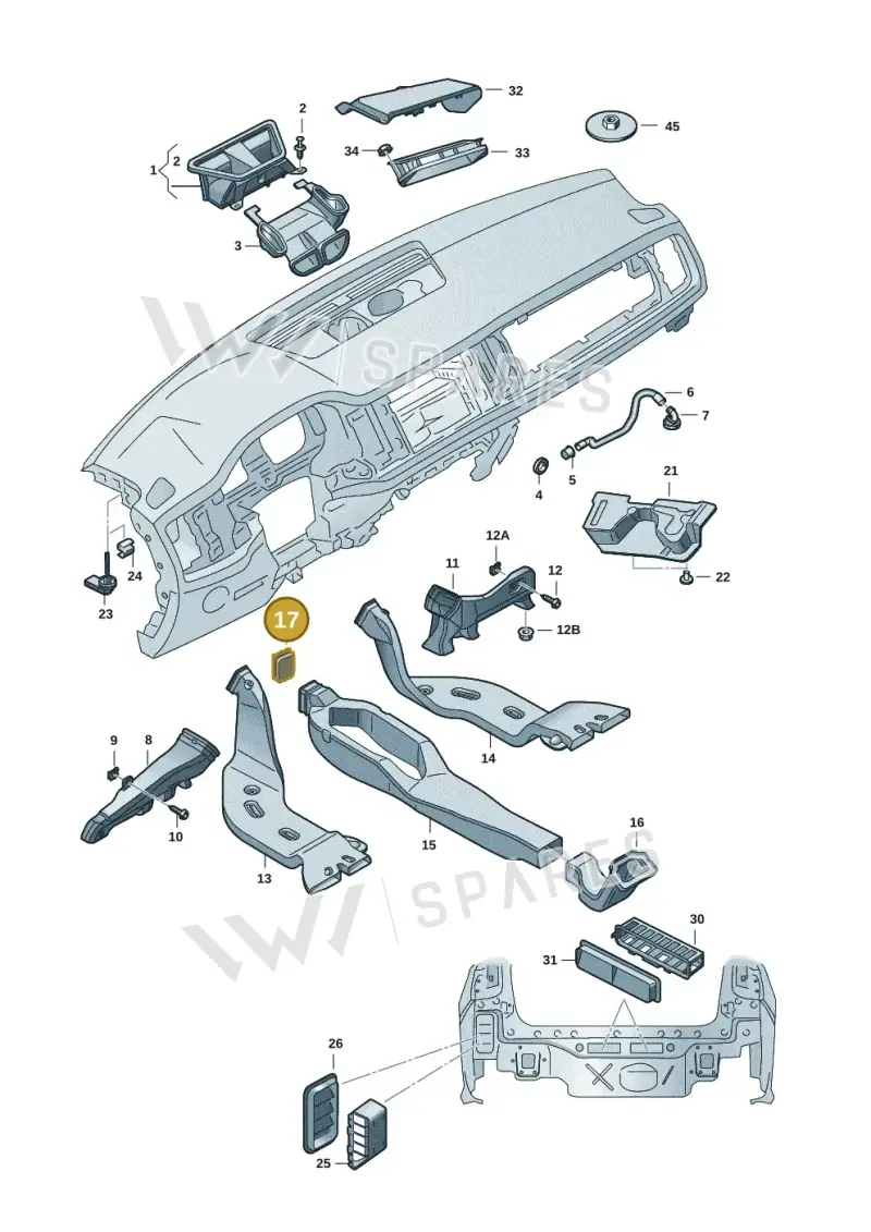 2Q0819663 — Skoda Fabia (2021-) diagram 6vn819010, position 17