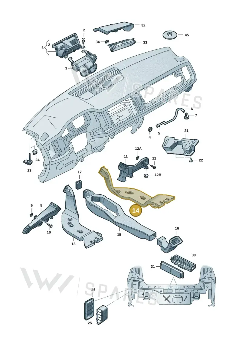 2Q0819806 — Skoda Fabia (2021-) diagram 6vn819010, position 14