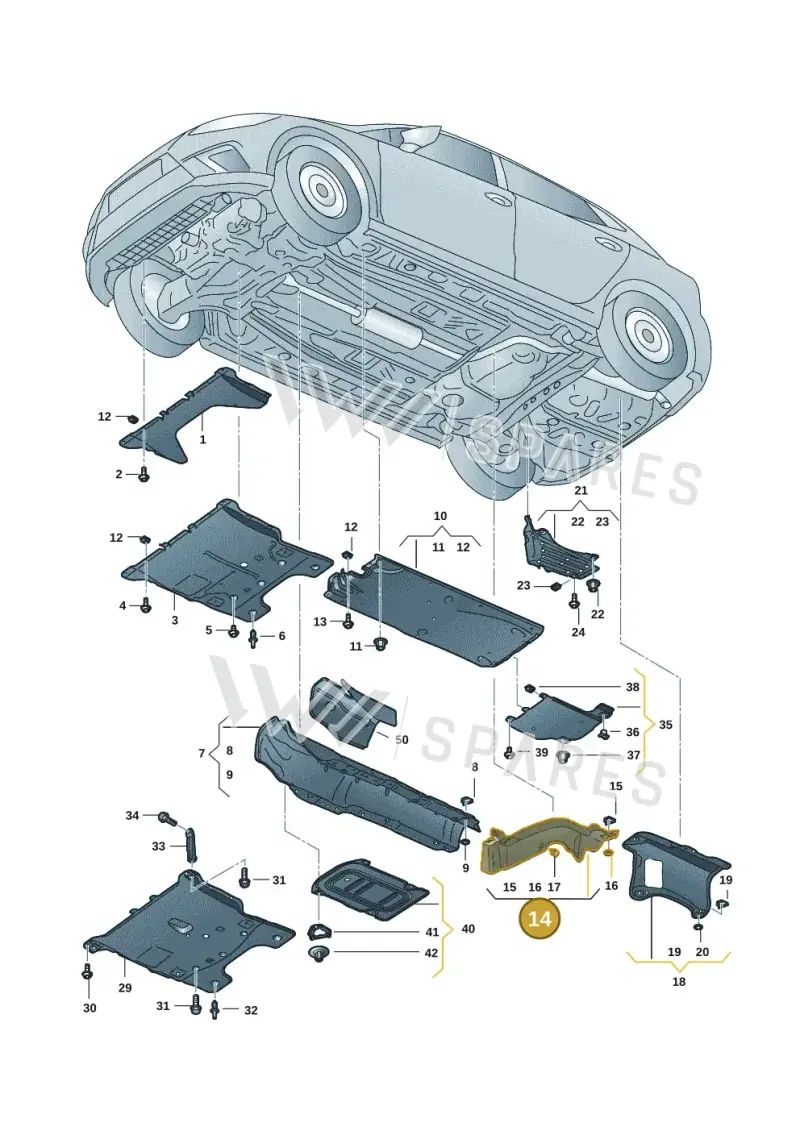 2Q0825735 — Skoda Fabia (2021-) diagram 6vn825000, position 14