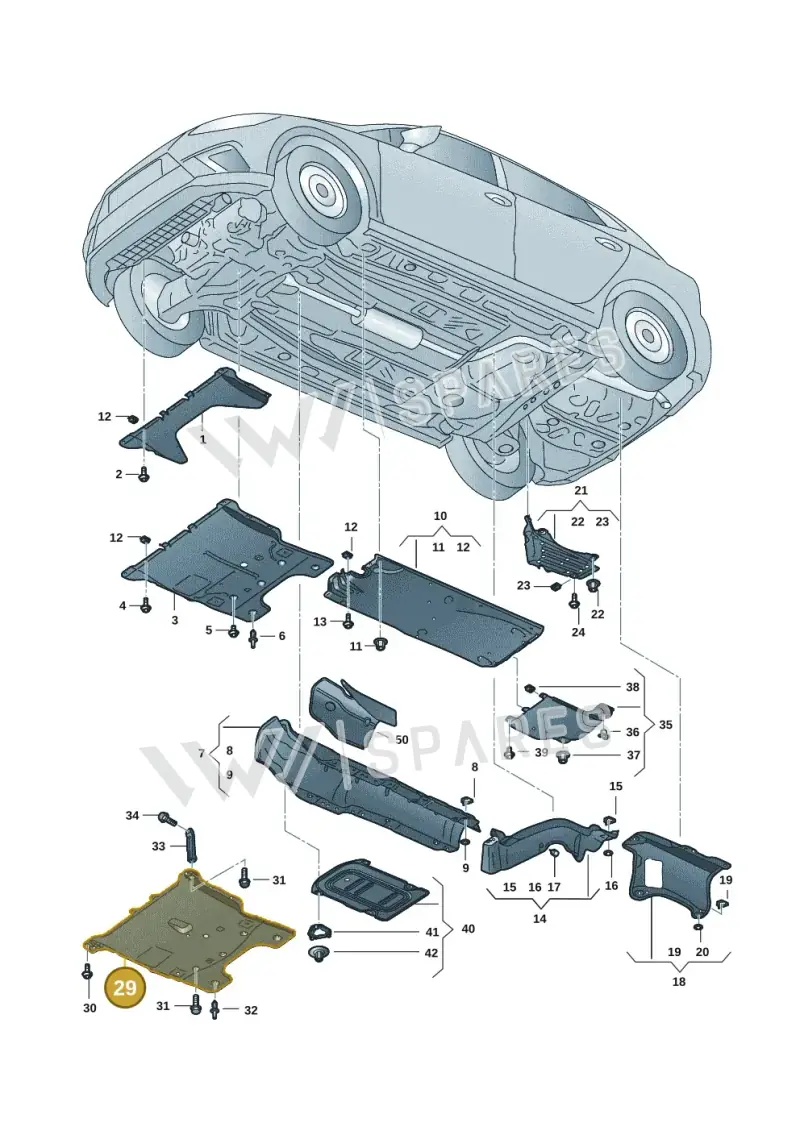 2Q0825901F — Skoda Fabia (2021-) diagram 6vn825000, position 29