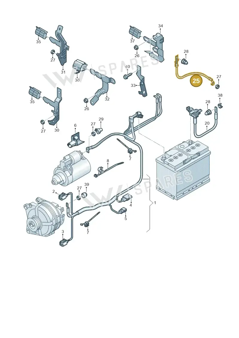 2Q0971537AD — Skoda Fabia (2021-) diagram 584971000, position 25