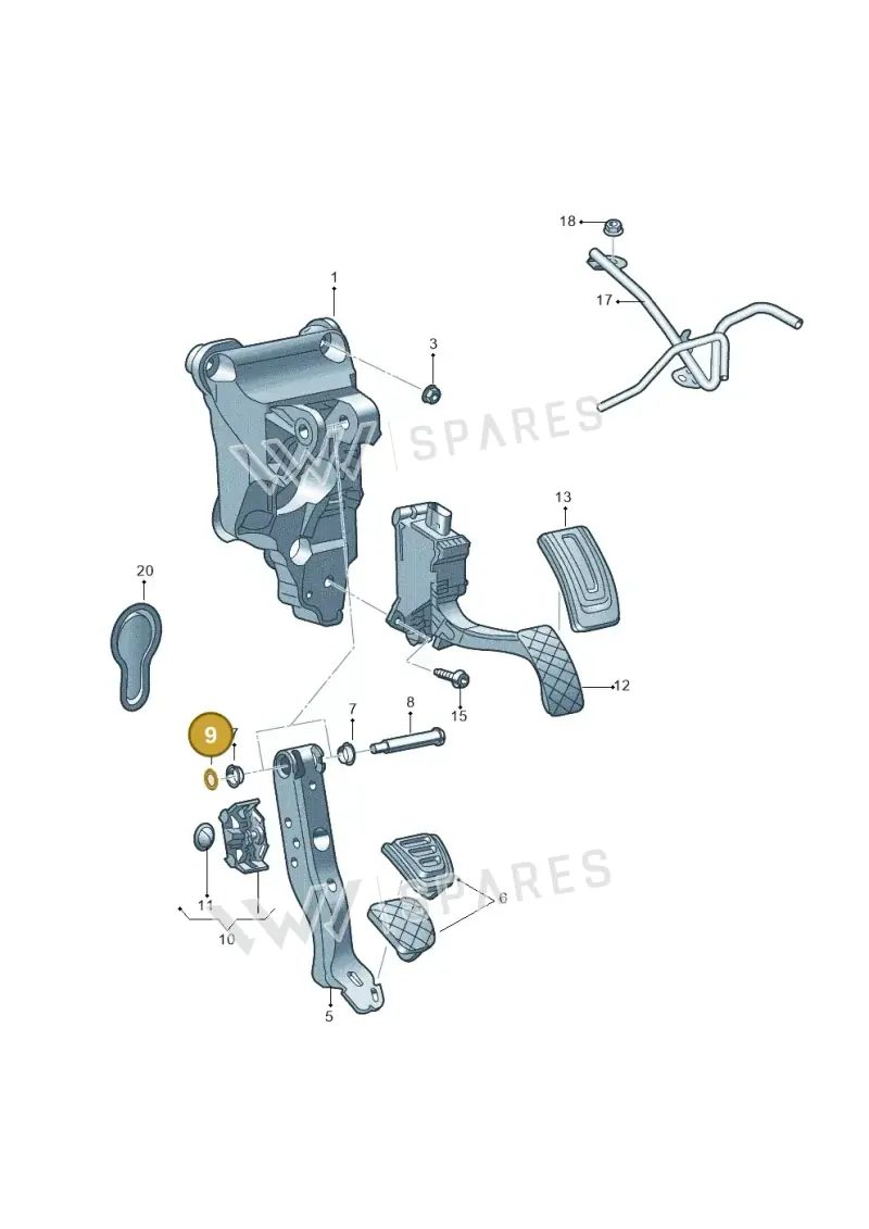 2Q1721170 — Skoda Fabia (2021-) diagram 837721600, position 9