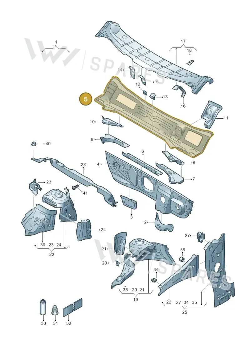 2Q2805265 — Skoda Kamiq (2019-) diagram 835805500, position 5
