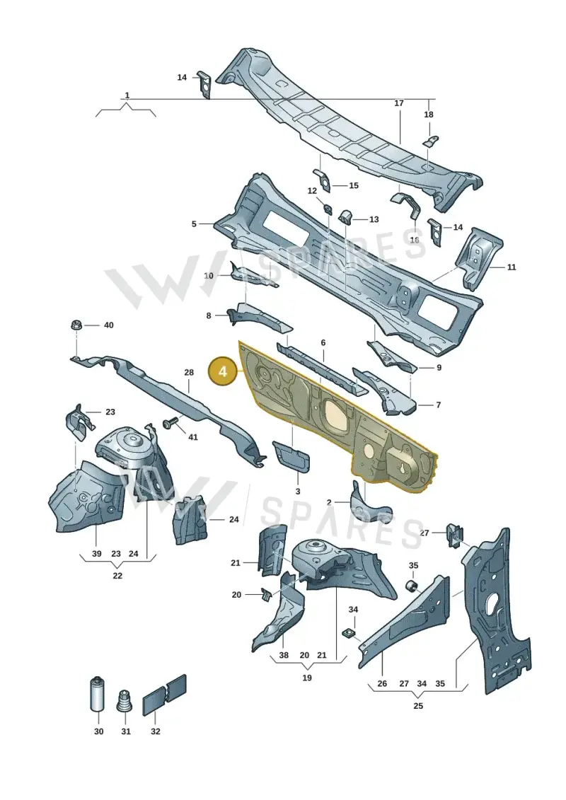 2Q2805422 — Skoda Fabia (2021-) diagram 6vn805050, position 4
