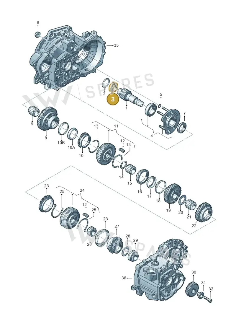 311405625N — Skoda Octavia (2017-2020) diagram 201311380, position 3