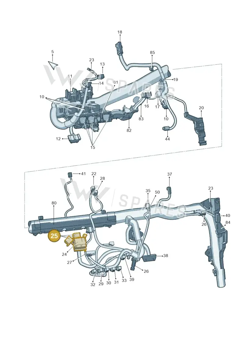 357035447 — Skoda Yeti (2013-2017) diagram 666971870, position 25