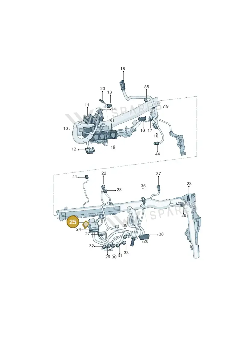357035447 — Skoda Yeti (2013-2017) diagram 767971870, position 25
