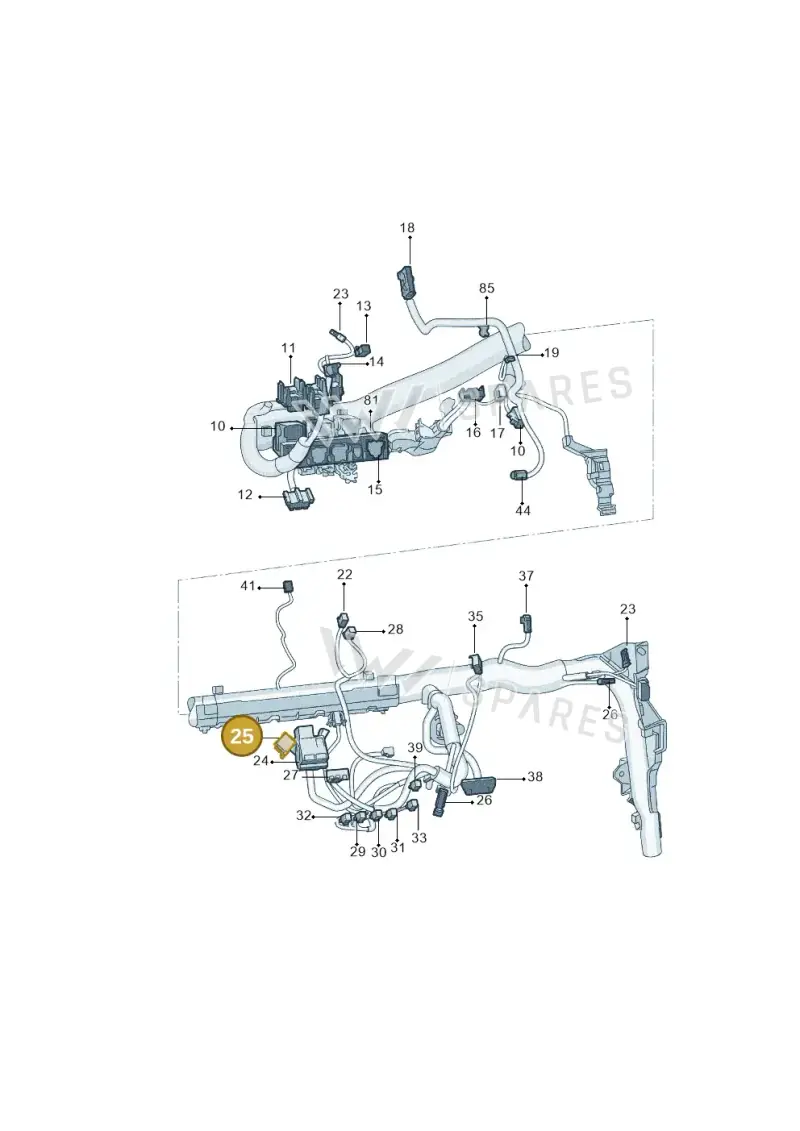 357035447A — Skoda Yeti (2013-2017) diagram 767971870, position 25