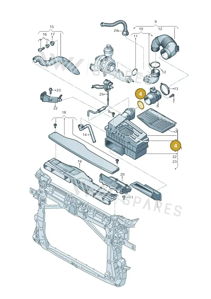 357129625A — Skoda Kodiaq (2018-2022) diagram 810129000, position 4