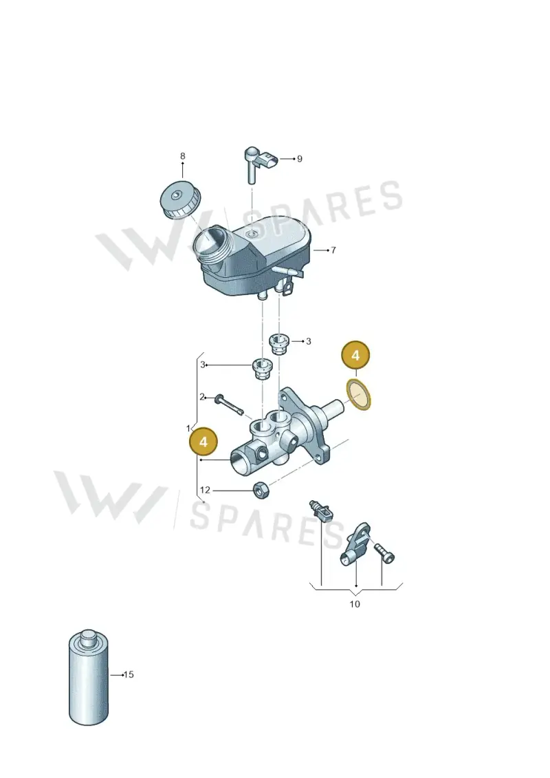 357611243 — Skoda Rapid (2012-2022) diagram 679611100, position 4