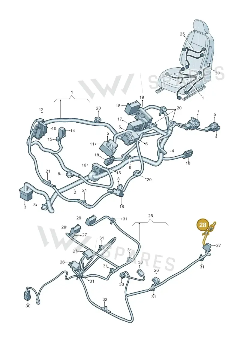 3B0959743 — Skoda Kodiaq (2018-2022) diagram 884972260, position 28
