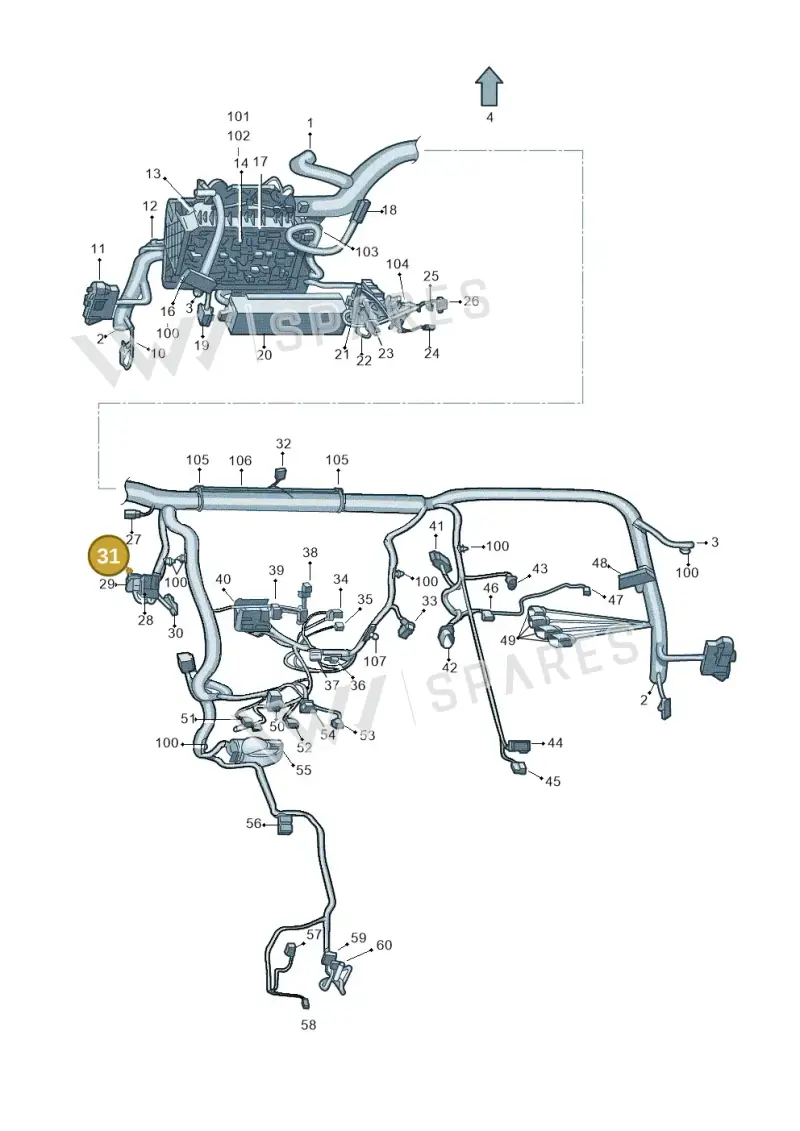 3B0972706 — Skoda Rapid (2012-2022) diagram 740971850, position 31
