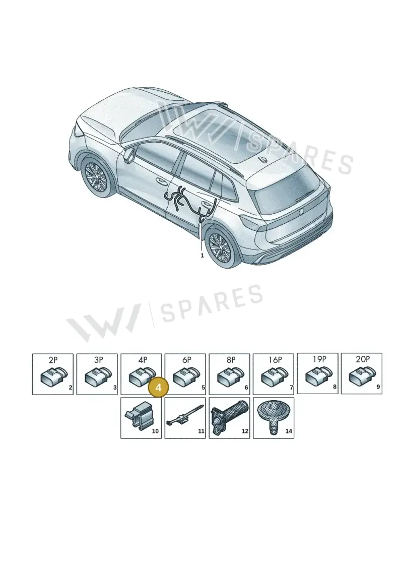 3B0972732 — Skoda Kodiaq (2024-) diagram 57x972340, position 4