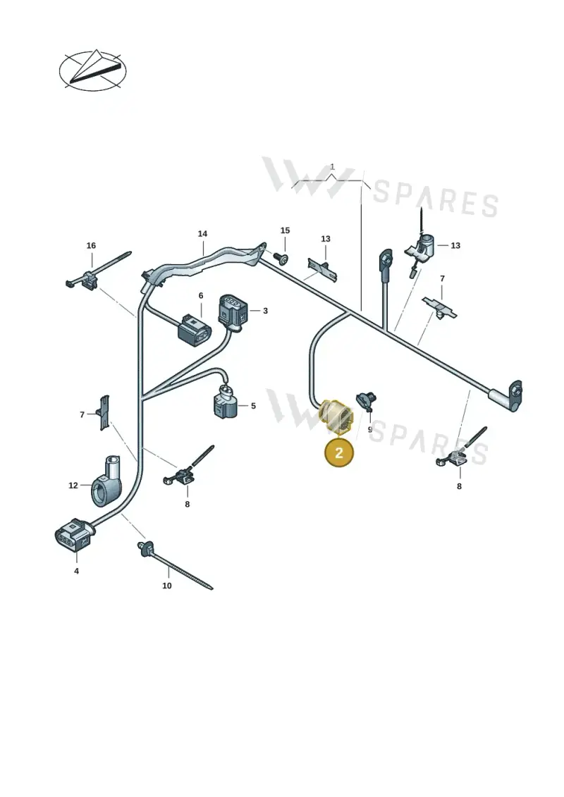 3B0973813 — Skoda Kodiaq (2024-) diagram 2ka971070, position 2