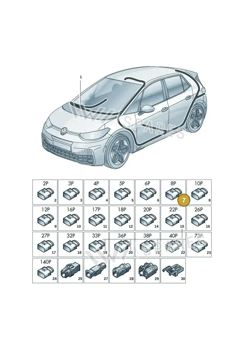 3B7035447 — Skoda Enyaq (2020-) diagram 10a971090, position 7