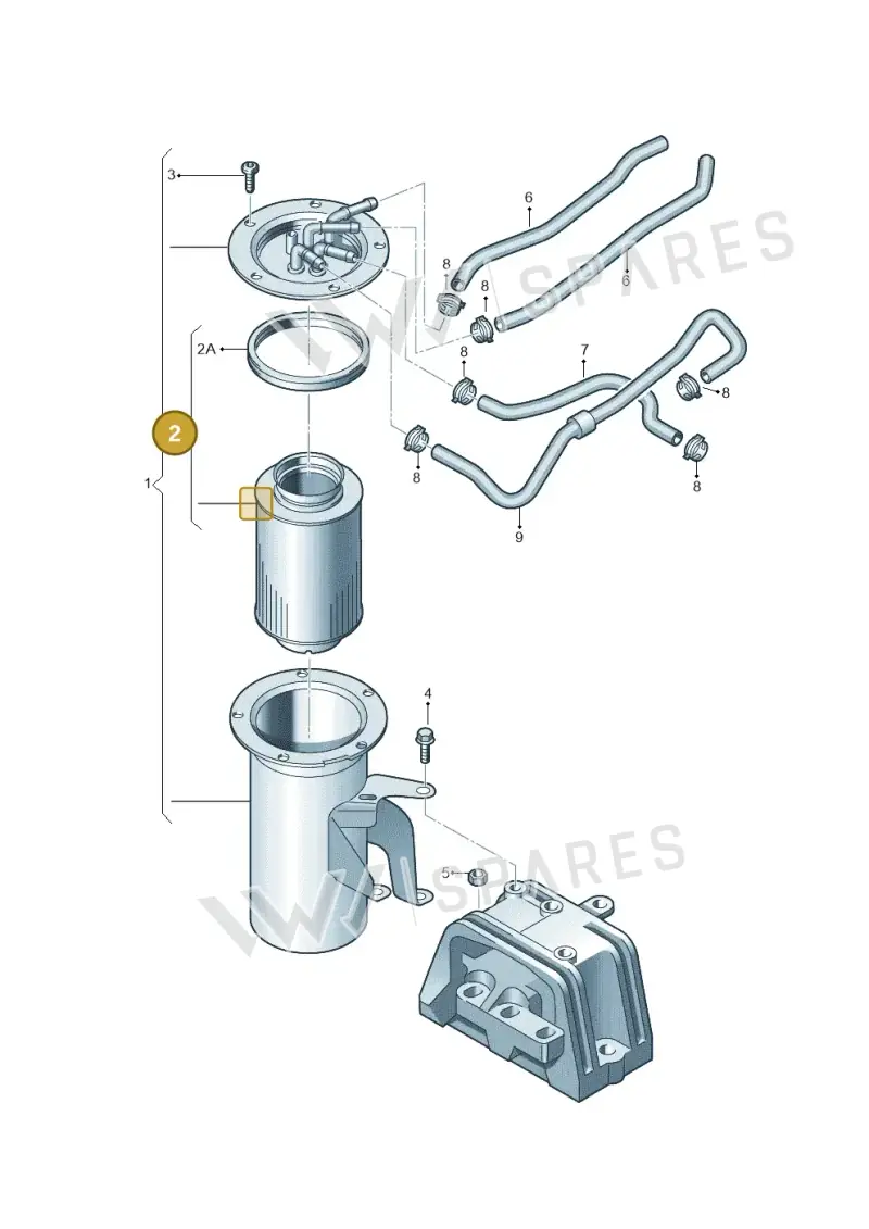 3C0127434A — Skoda Superb (2013-2015) diagram 460127200, position 2