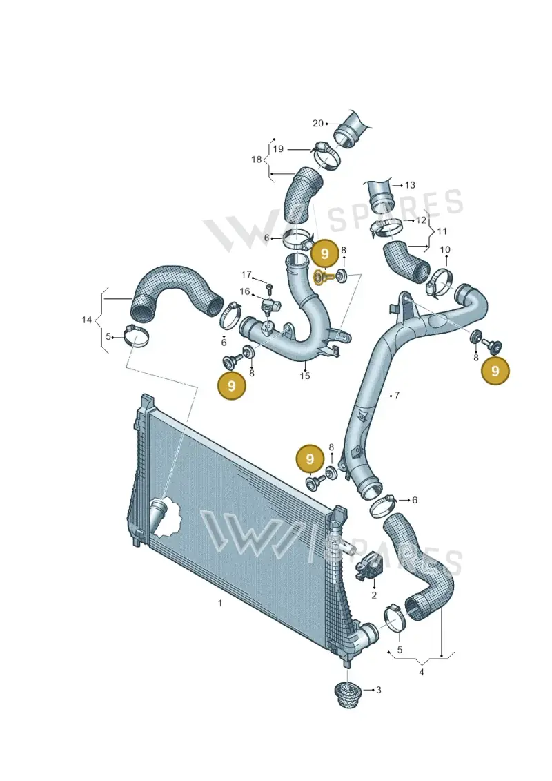 3C0145830 — Skoda Superb Combi (2023-) diagram 746145780, position 9