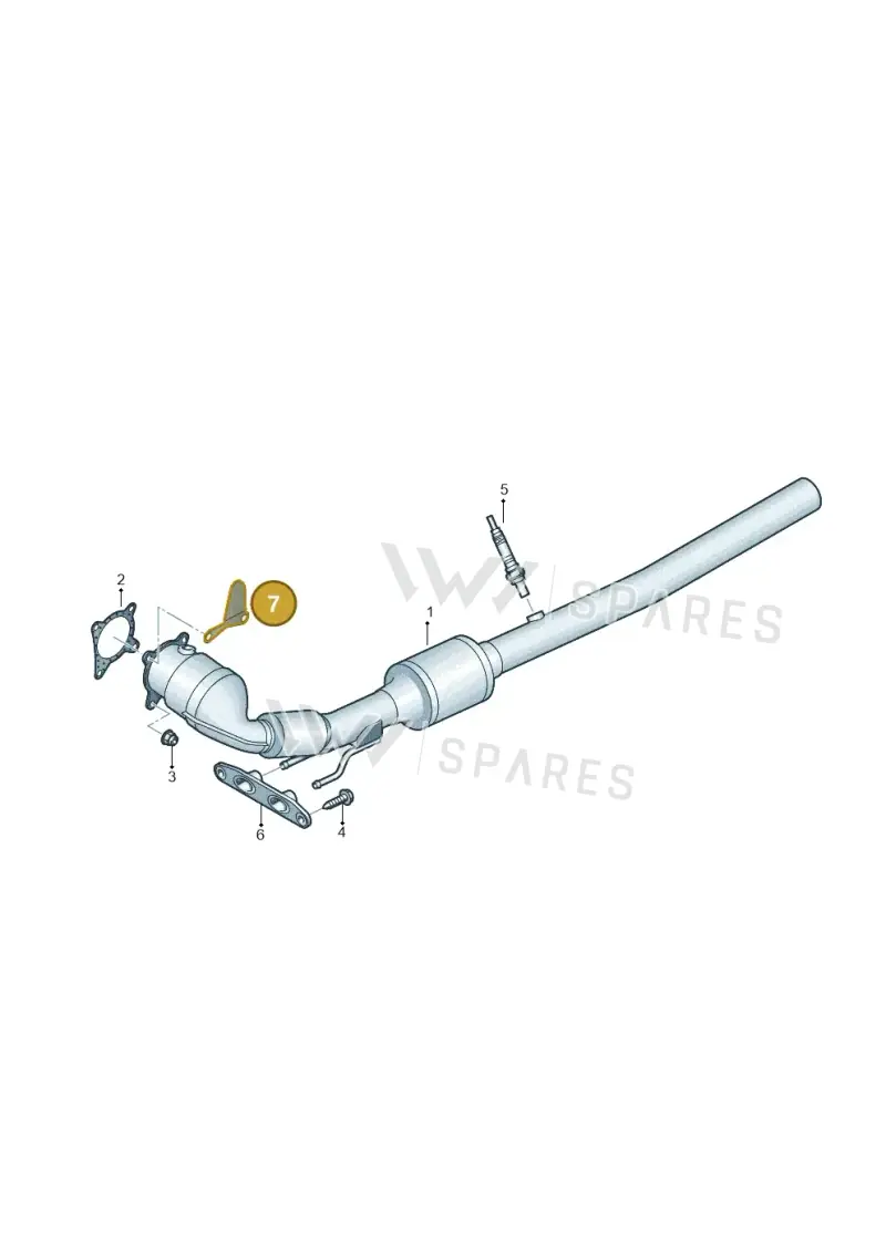 3C0253243A — Skoda Superb (2013-2015) diagram 460253560, position 7