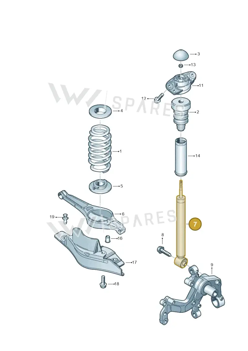 3C0513049CR — Skoda Superb (2013-2015) diagram 632511000, position 7