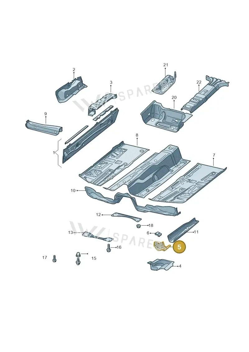 3C0803126 — Skoda Superb (2013-2015) diagram 632803100, position 5