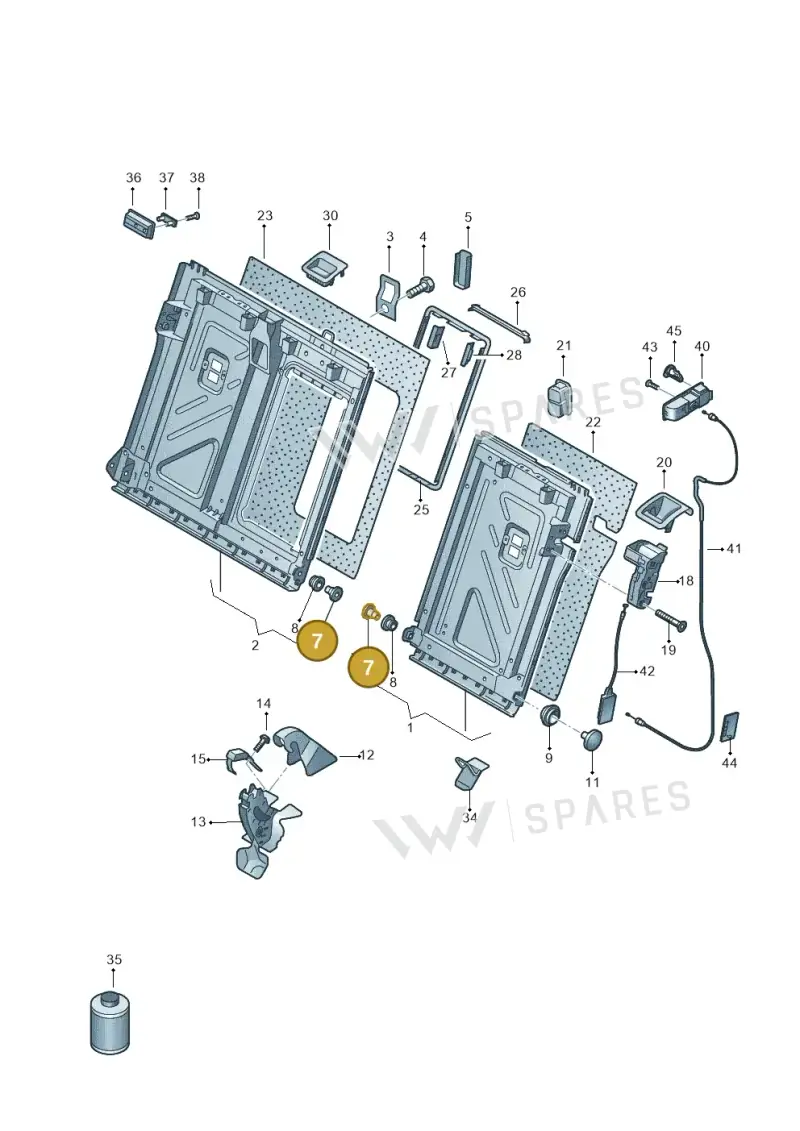 3C0885166 — Skoda Superb Combi (2023-) diagram 763885700, position 7