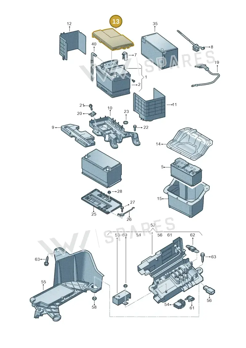 3C0915443A — Skoda Yeti (2013-2017) diagram 666915000, position 13