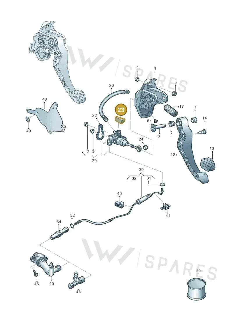 3C0927810D — Skoda Fabia (2021-) diagram 837721250, position 23