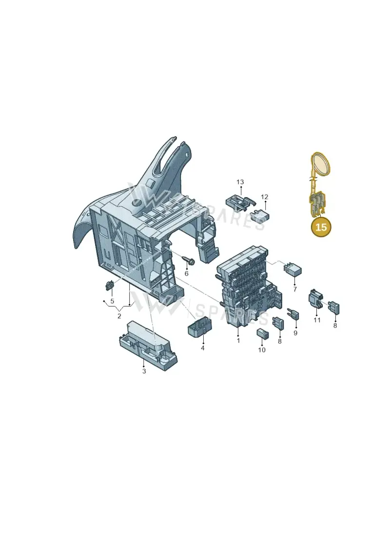 3C0937524E — Skoda Fabia (2021-) diagram 584937000, position 15