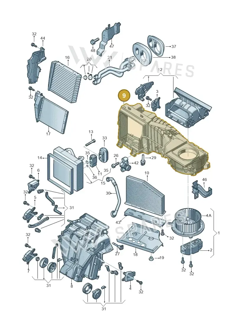 3C1898063A — Skoda Yeti (2013-2017) diagram 649820210, position 9