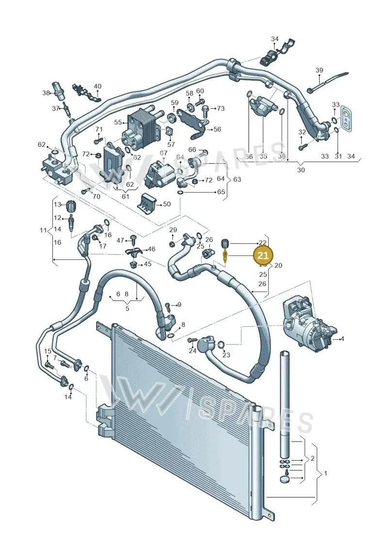 3D0820855A — Skoda Kodiaq (2024-) diagram 596260702, position 21