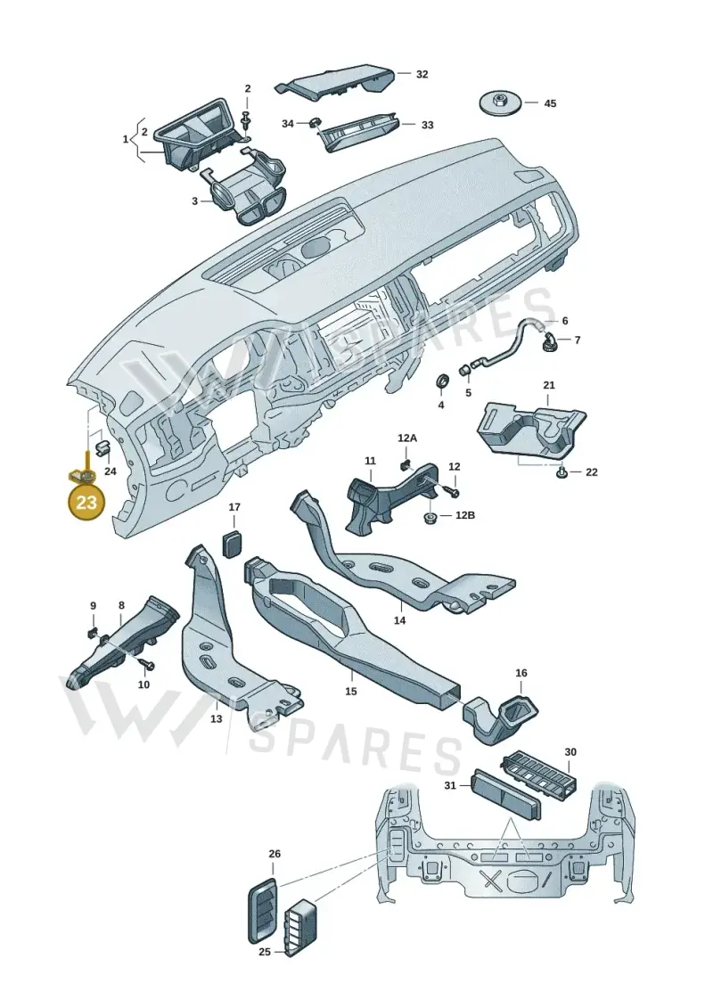3D0907543A — Skoda Fabia (2021-) diagram 6vn819010, position 23