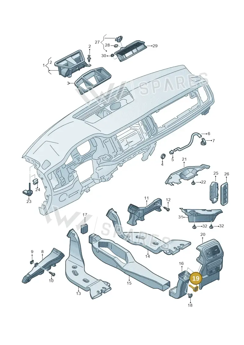 3D0907543A — Skoda Kodiaq (2024-) diagram 804819300, position 19
