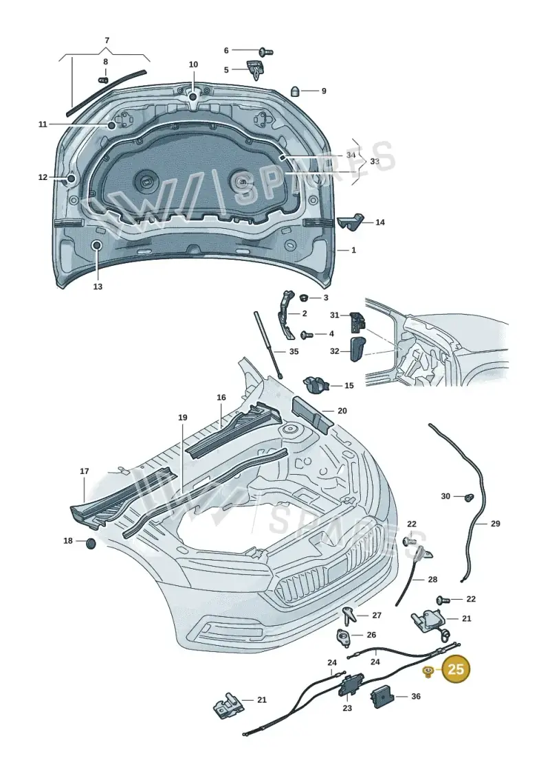 3D0971830F — Skoda Kodiaq (2024-) diagram 57h823000, position 25