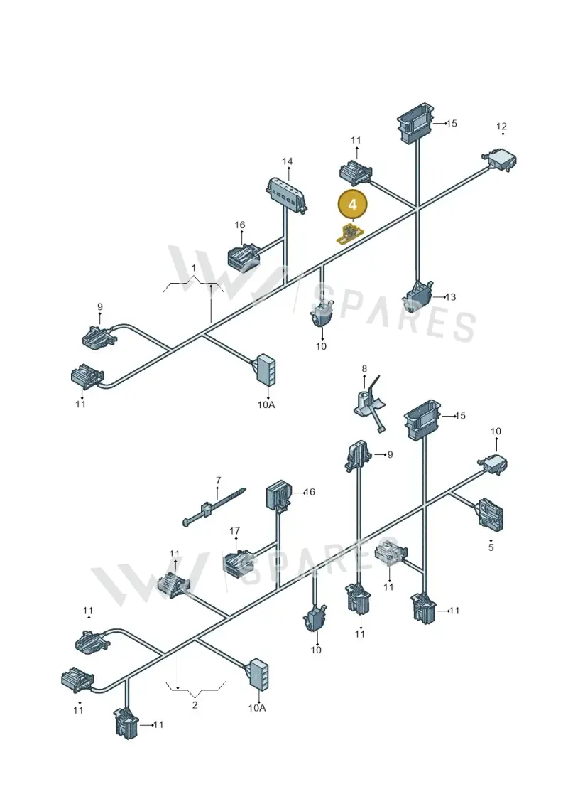 3D0971838D — Skoda Yeti (2013-2017) diagram 409972660, position 4