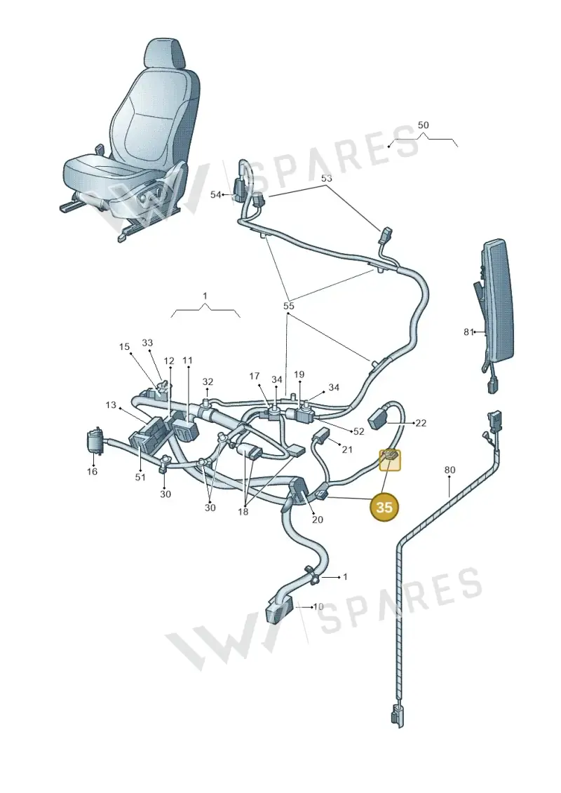 3D0971838E — Skoda Yeti (2013-2017) diagram 666972260, position 35