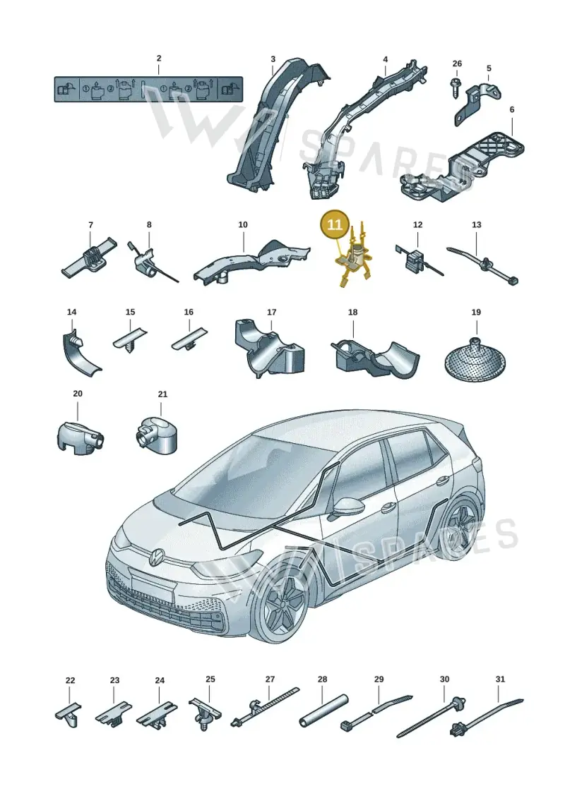 3D0971838F — Skoda Enyaq (2020-) diagram 10a972001, position 11