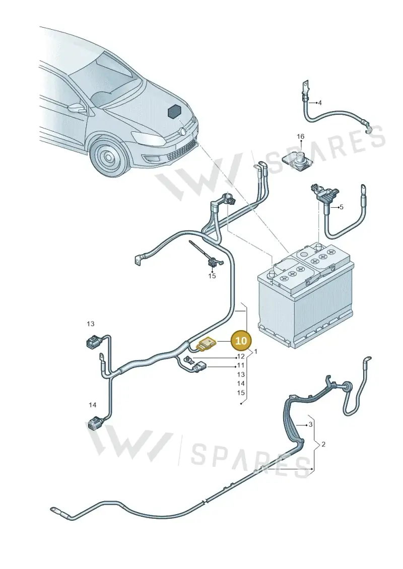 3D0973824F — Skoda Fabia (2014-2022) diagram 797971650, position 10