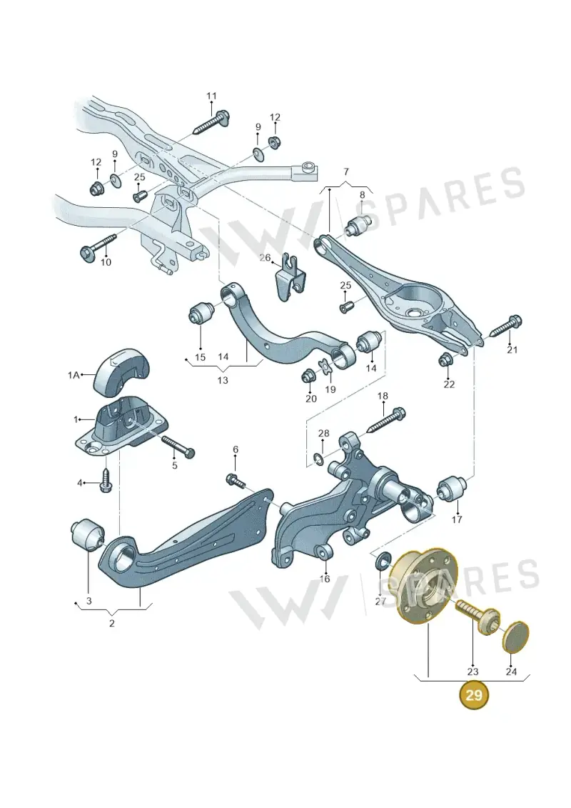 3G0598611A — Skoda Superb Combi (2015-2024) diagram 793505050, position 29