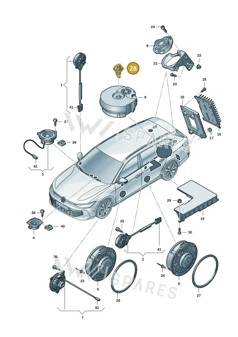 3G0803899B — Skoda Superb Combi (2023-) diagram 3j0035350, position 28