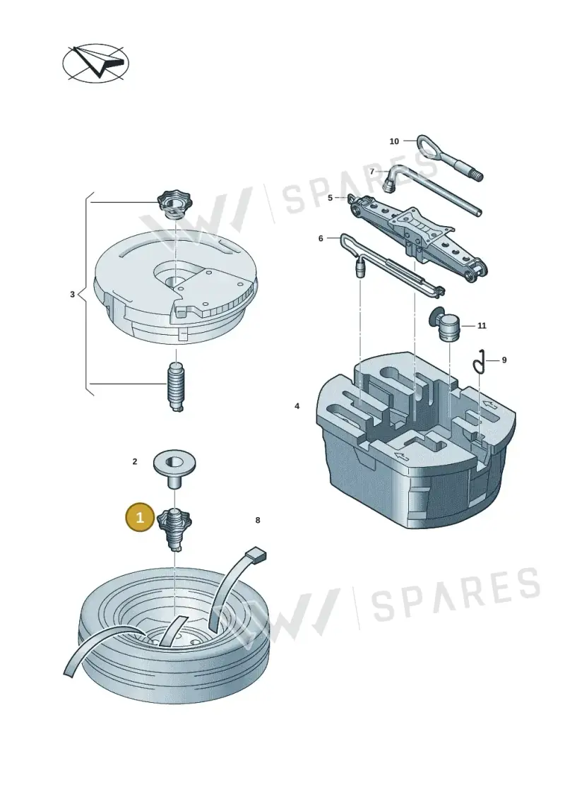 3G0803899B — Skoda Kodiaq (2024-) diagram 57h012000, position 1